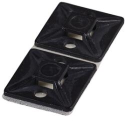 TRACON TALP271 100db/csomag 27x27 mm fekete kábelkötegelő talp (TALP271) - pcx