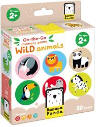 BANANA PANDA Banana Panda, On-the-Go, Animale Salbatice, joc de memorie, pentru varsta de 2+, 30 piese