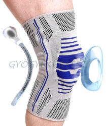  VIVAFIT ORTOCARE Térdszorító térdvédő szilikon betéttel és fémmerevítéssel GYVFTSZS