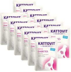 KATTOVIT Kattovit Diabetes Pungă de somon 12 x 85 g