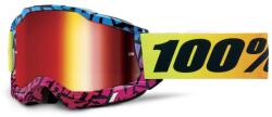 100% ACCURI 2 Special UTV/OTG - limitált edició Ken Block motokrosszos szemüveg piros chrómozott plexivel