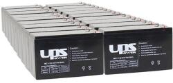 UPS Power Dell H955N RM 4U 5600W 8000VA helyettesítő szünetmentes akkucsomag (18 * 12V 7, 5Ah)
