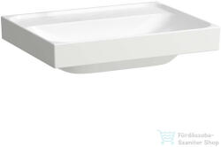 Laufen MEDA 60x46 cm-es falra/bútorra szerelhető csiszolt aljú mosdó csaplyuk és túlfolyó nélkül, LCC bevonattal, fehér H8161134001121 (H8161134001121)