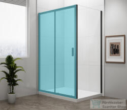 SAPHO POLYSAN EASY LINE BLACK oldalfal, 900mm, matt fekete profil/transzparent üveg (EL3315B) (EL3315B) - furdoszoba-szaniter