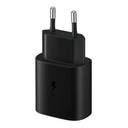 Samsung EP-TA800EBE kompatibilis hálózati töltő adapter USB-C, 25W, fekete, (No logo) (2449095) - phoner