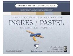  Ingres papír tömb Clairfontain 24x30cm 130gr. 25ív (CL-96487C)