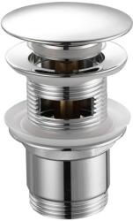 Aqualine Aqualine, Mosdó kifolyó 5/4", kattanás, nagy dugó, vastagság 30-45 mm, króm, TF7001 (TF7001)