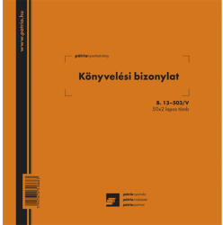  B. 13-502/v Könyvelési Bizonylat (ny1631) - cartridge