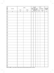  Nyomtatvány, kimenő számla nyilvántartó, 50 lap, A4 'B. 15-17 (NVB1517DB) - cartridge