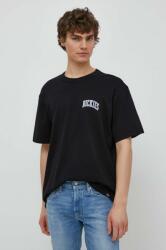 Dickies pamut póló AITKIN CHEST TEE SS fekete, férfi, nyomott mintás, DK0A4Y8O - fekete S