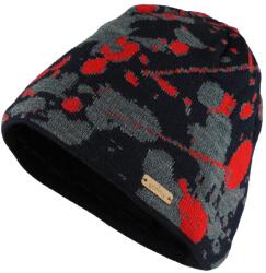 Bontis Háromszínű férfi téli sapka - Piros | unisex (M536-1)