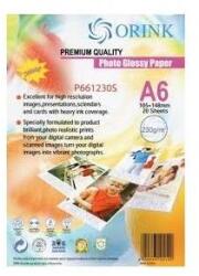 Orink Fotópapír Pp A6, S 260g 20lap fényes Orink (P691260S20) (P691260S20) - tonerpiac
