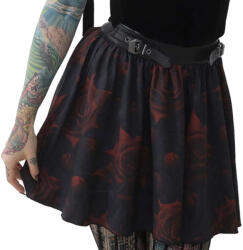 KILLSTAR Fuste femei KILLSTAR - Blood Rose - Negru/Rosu - KSRA011495