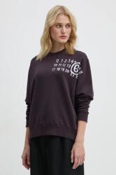 MM6 Maison Margiela pamut melegítőfelső lila, női, nyomott mintás, S62GU0132. M25004 - lila L