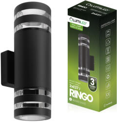 Lumileds Kerti lámpa emelő fali lámpa 2x E27 12W LED felső alsó RINGO LUMILED (LUMOGR0485)