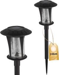 Polux BOLTON LED napelemes kerti lámpa 4000K 1, 6W IP44 43cm szürkületérzékelő (SANSOL0644)