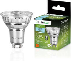 Lumileds GU10 LED izzó 6W = 50W 580lm 6500K hideg 38°-os üveg LUMILED (LUMLEDF3024) - luxcenter