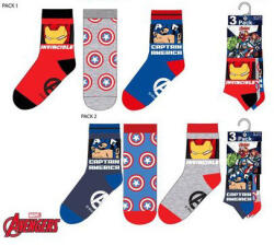 Marvel Bosszúállók gyerek zokni 3 pár/csomag 23-34 Nr1