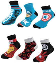 Marvel Bosszúállók gyerek titokzokni 3 pár/csomag 23-34