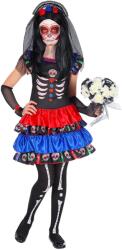 Widmann Costum schelet colorat fete - 5 - 7 ani / 128 cm Costum bal mascat copii