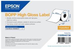 Epson Rola etichete autocolanta continua Epson, 203mm x 68m, hartie lucioasa sintetica (C33S045736)