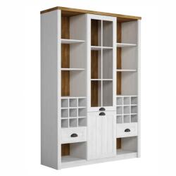 TEMPO KONDELA Vitrin W2D2S, sosna andersen/tölgyfa lefkas, PROVANCE