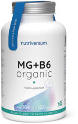Nutriversum Magnézium + B6 Organic tabletta 120 db