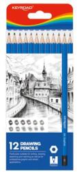 Keyroad vázlatceruza 8, 8 x 21, 4 x 0, 9 cm, 12 db