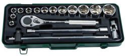 Hans Tools 4618M Dugókulcs Készlet - 1/2", 10-32 mm, 17 Részes
