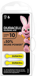 Duracell Baterie zinc-aer, ZA10, PR70, AC10, DA230, pentru aparate auditive, Duracell, blister, pachet de 6, 42431