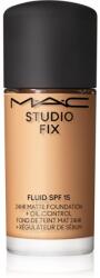 MAC Cosmetics Mini Studio Fix Fluid SPF 15 24HR Matte Foundation + Oil Control machiaj cu efect matifiant SPF 15 culoare NC30 15 ml
