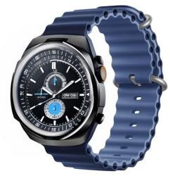 DEVIA Apple Watch Series 5 40mm deluxe sport pótszíj (kicsi, szilikon, állítható, hullám) sötétkék/világoskék (GP-160664)