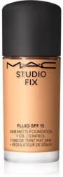 MAC Cosmetics Mini Studio Fix Fluid SPF 15 24HR Matte Foundation + Oil Control machiaj cu efect matifiant SPF 15 culoare NC20 15 ml