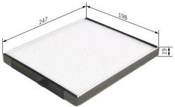 Bosch Filtru habitaclu BOSCH 1 987 432 241 (1 987 432 241)