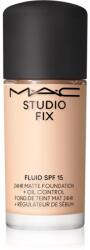 MAC Cosmetics Mini Studio Fix Fluid SPF 15 24HR Matte Foundation + Oil Control machiaj cu efect matifiant SPF 15 culoare NC10 15 ml