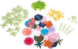 Smoby Petale de flori ca înlocuitori pentru magazinul de flori decorative Crea Deco Flowers Refill Smoby 98 accesorii pentru realizarea a 16 flori de la 5 ani (SM350411)
