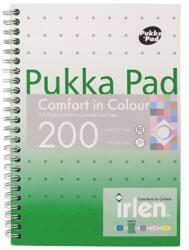 Pukka Pad Spirálfüzet, A5, vonalas, 100 lap, PUKKA PAD Irlen Jotta Green (PUPIRJA5G) (IRLJOTA5(GREEN))