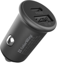 ColorWay Autos Tolto Cw 2usb ( 1xtype-c Pd + 1x Usb Qc 3.0 ) 38w, Szurke (cw-cha029pd-gr)