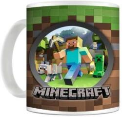 Minecraft Cana Minecraft Steve , Farkas és kúszónövény , 330ml (mug55)