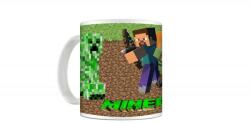 Minecraft Cana Minecraft Steve & Alex harc kúszónövényekkel, 330ml, bögre67 (mug67)