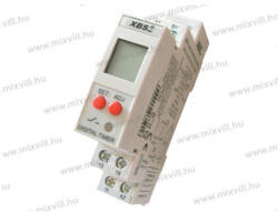 XBS MFDT-3 multifunkciós időrelé LCD kijelzővel 24-240V AC/DC 8A 18 funkció, (MFDT-3)