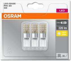 OSRAM Base 2, 6 W G9 LED kapszula Izzó - Meleg Fehér, 3 db