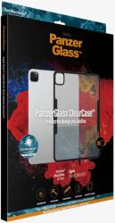 Panzer Apple iPad (2018)/(2020)/(2021) Szilikon Tok - 11", Átlátszó/Fekete