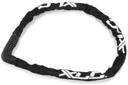 XLC LO-C19 Yakuza Plus számkombinációs láncos lakat, 100 cm x 8 mm, fekete