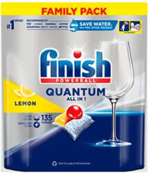 Finish Powerball Quantum All in 1 mosogatógép-kapszula, lemon (135 db)