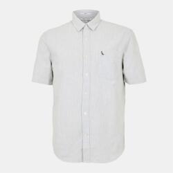Jack Wills Мъжка риза с къс ръкав Jack Wills Short Sleeve Oxford Shirt Mens - Lt Ash Mrl
