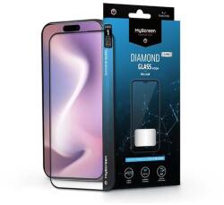 MyScreen MS238281 Apple Iphone 16 Pro edzett üveg képernyővédő fólia - Myscreen protector diamond glass Lite Edge2.5D Fekete (MS238281)