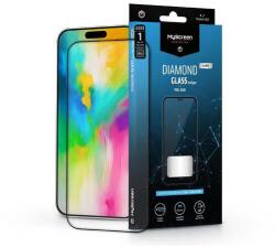 MyScreen MS238304 Apple iPhone 16 Pro Max edzett üveg képernyővédő fólia - Myscreen protector diamond glass Lite Edge2.5D Fekete (MS238304)