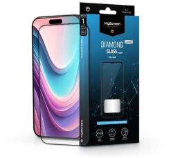 MyScreen MS238243 Apple Iphone 16 edzett üveg képernyővédő fólia - Myscreen protector diamond glass Lite Edge2.5D Fekete (MS238243)