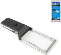 Laser Tools Nagyító 3x - szabályozható 10db fényes LED, tükröződésmentes, elemes (LAS-7349)